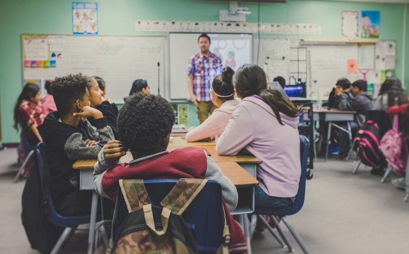 Teacher facilitating a classroom session with students